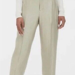 Elegant Metallic Gold Gap Girlfriend crop size 6 pants